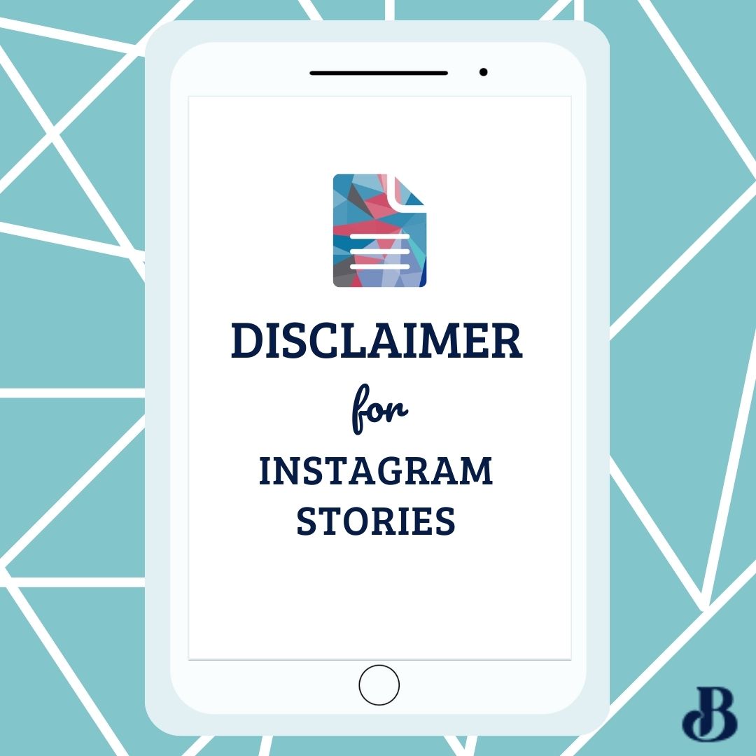 Disclaimer for Instagram Stories